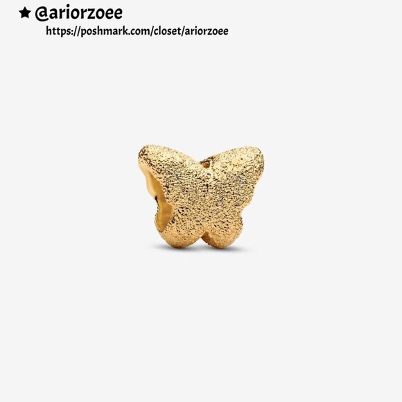 Pandora Textured Butterfly Mini Charm|Pendant - Picture 1 of 2